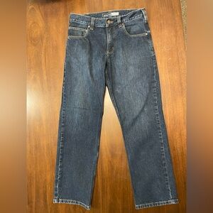 Carhartt Relaxed Fit Dark Wash Jeans - Rugged Workwear Denim